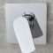 Kit de douche moderne avec mitigeur et kit douchette ronde – Chromé – 1 fonction - Arcadia