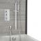 Kit de douche thermostatique – Kit vidage-remplissage baignoire et kit douchette sur rampe – 2 fonctions – Chromé - Kubix