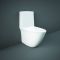 Pack WC moderne avec abattant à fermeture douce – Sans bride – Blanc brillant – RAK Sensation x Hudson Reed