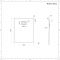 Receveur rectangulaire à effet texturé – Anthracite – 100 cm x 80 cm - Rockwell