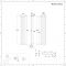 Radiateur design vertical – 178 cm x 35,4 cm – Gris clair - Vitality