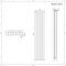 Radiateur design vertical - Blanc - 178 cm x 28 cm - Double rang - Salisbury
