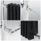 Sèche-serviettes électrique rétro - Noir & Chrome - 93cm x 79cm x 23cm - Elizabeth