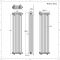 Radiateur style fonte vertical – Anthracite – 180 cm x 38 cm – Quatre rangs – Windsor