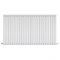 Radiateur design horizontal - Blanc - 60 cm x 141,6 cm x 5,6 cm - Vitality