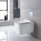 Pack WC suspendu moderne – Bâti-support – Blanc - Choix de plaque de déclenchement - Sandford