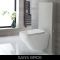 Meuble WC avec WC sans bride Exton - Blanc – 50 cm - Saru