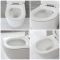 Meuble WC avec WC sans bride Otterton - Noir – 50 cm - Saru