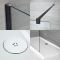 Douche italienne d'angle avec receveur de douche – Choix de tailles – Nox