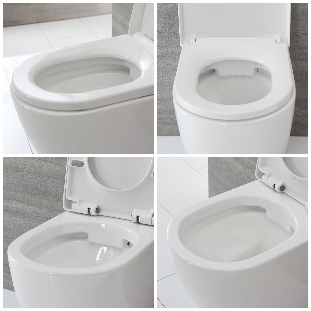 Cuvette WC suspendue sans bride A16, céramique blanche