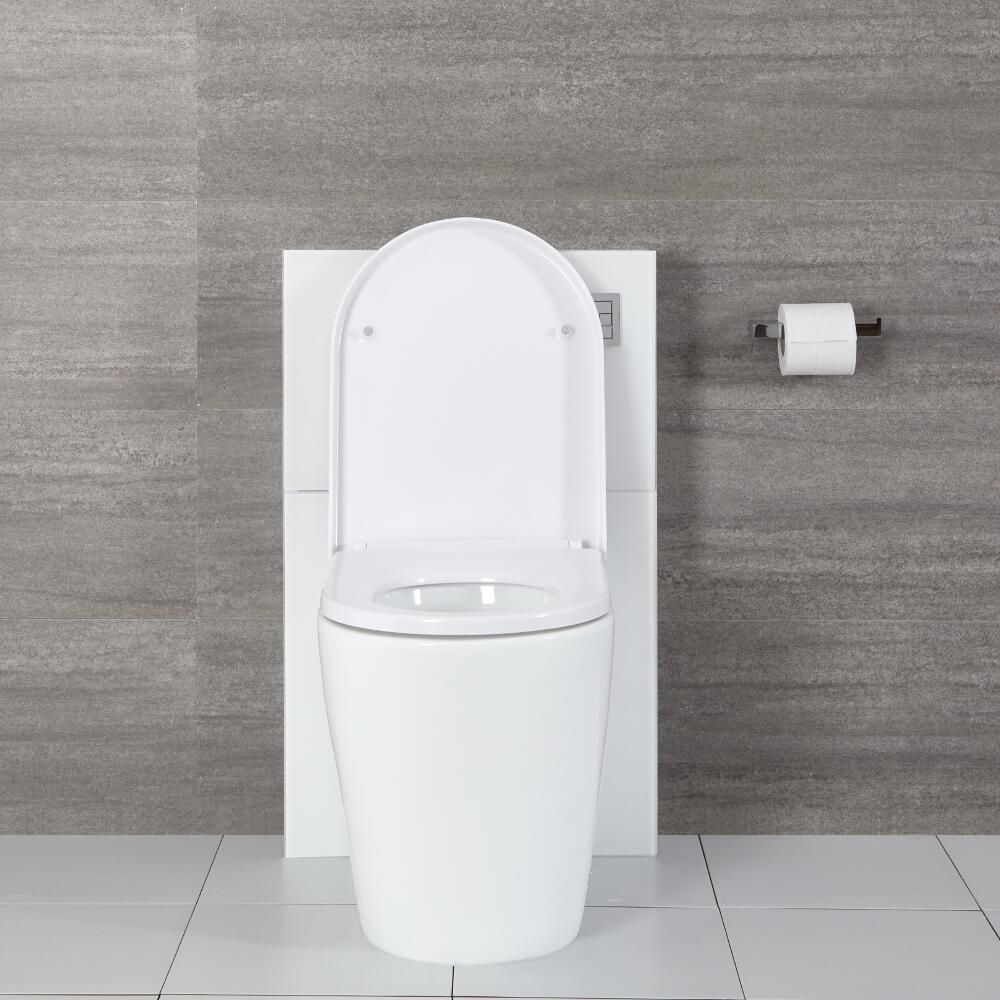 WC Alswear à poser avec meuble – 50 cm – Blanc – Saru