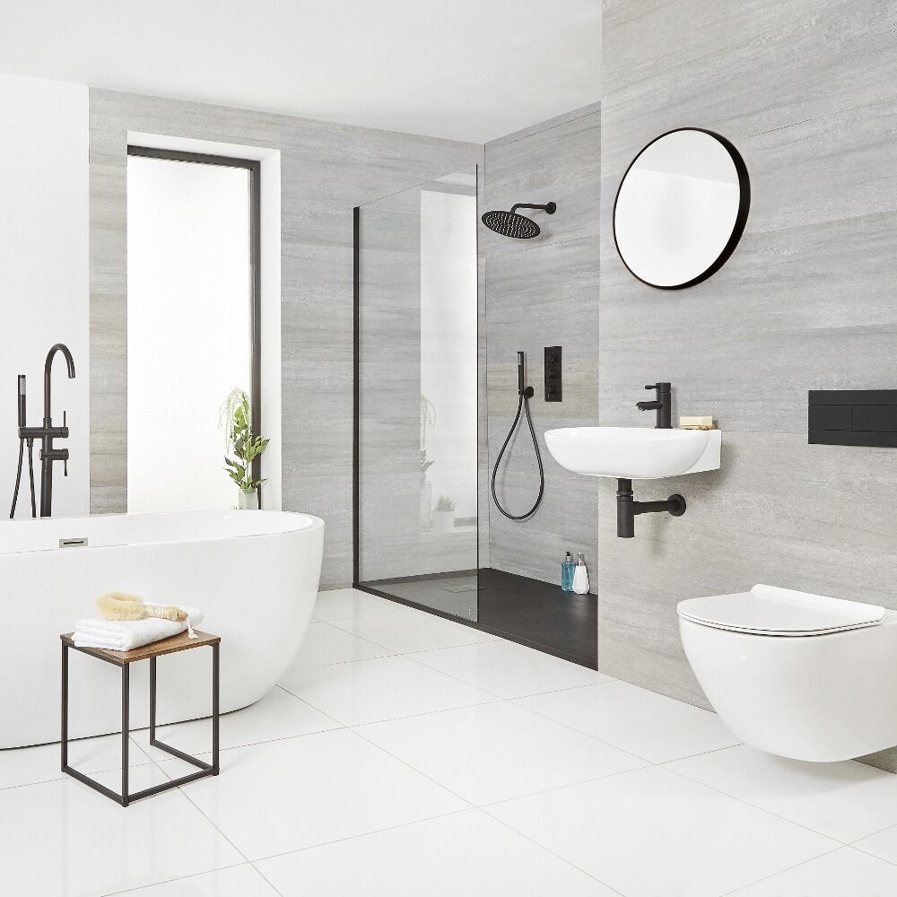 Mitigeur lavabo Haut monotrou - Design moderne cuivre - Hudson Reed