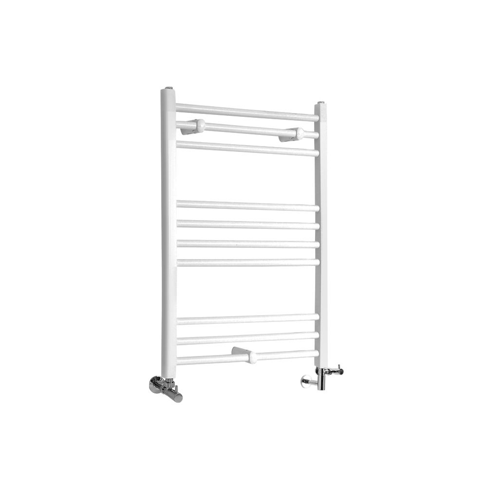 Sèche-serviettes électrique VERONA 80x50 cm, réversible, 400W,  blanc/chromé/noir
