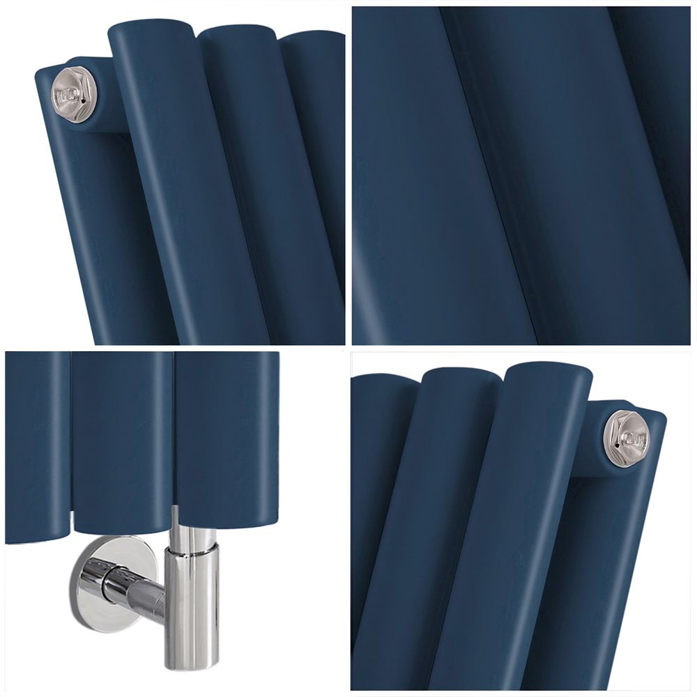 Radiateur électrique design vertical - Bleu (Deep Sea Blue) - Choix de  largeur, thermostat et cache-câble - Vitality
