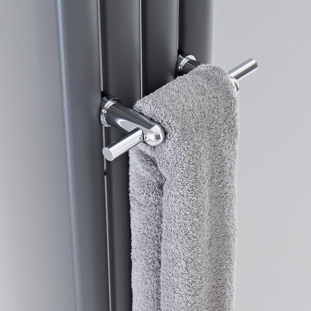 Porte serviette chromé accessoire pour radiateur Case Slim