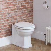 Pack WC à poser avec cuvette INTEGRA PMR et abattant duroplast blanc -  75,5x57x41cm 