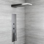 Colonne de douche thermostatique - LOFT & BATH - KRAMER - avec lumière  intégrée