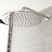 TOPINCN Support mural de tuyau de bras de douche supérieur rond en acier  inoxydable pour pommeau de douche de plafond de salle de bain, bras de  douche, bras de douche en acier