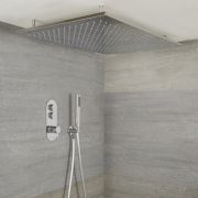 Hotbath Cobber ensemble de douche encastré thermostatique avec 2 robinets  d'arrêt m106 chrome - IBS70CR5 