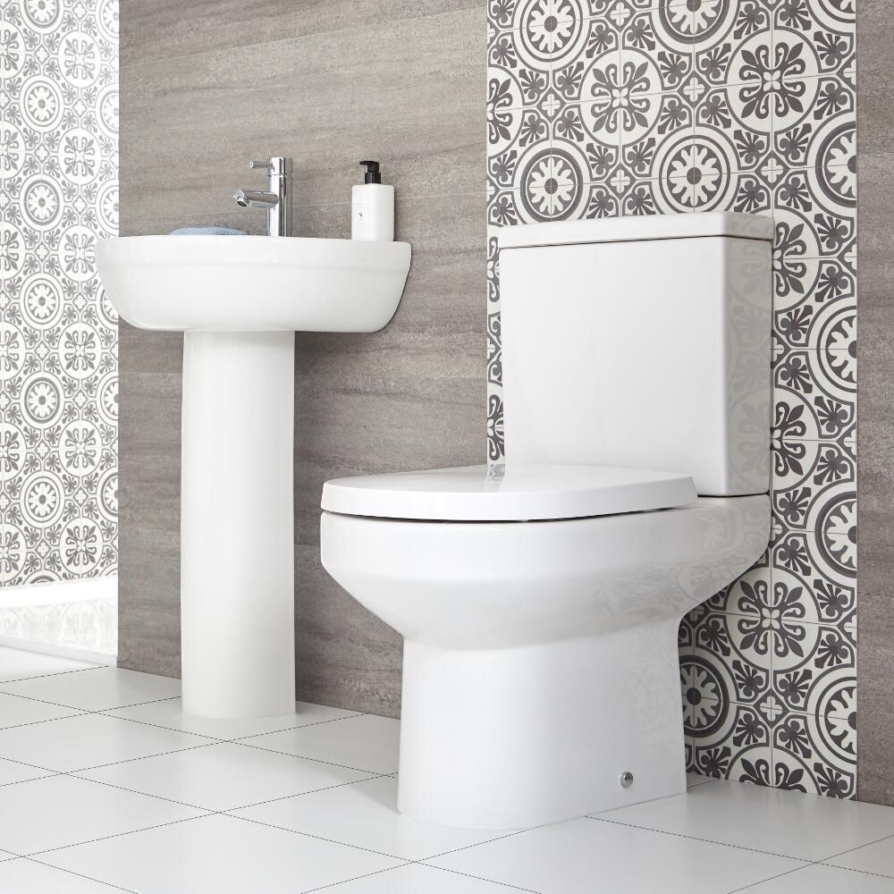 Pack WC et lavabo sur colonne - Covelly