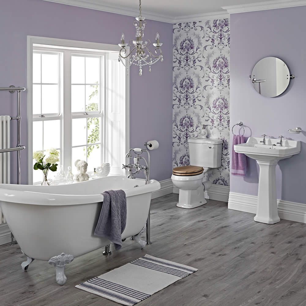 Ensemble Baignoire Ilot, Lavabo & WC Carlton