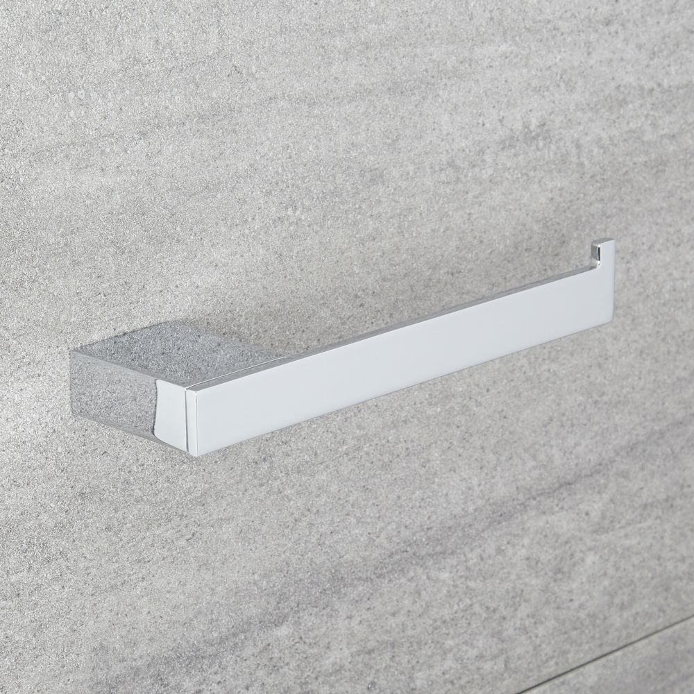 Dérouleur papier toilette moderne – Chromé – Kubix