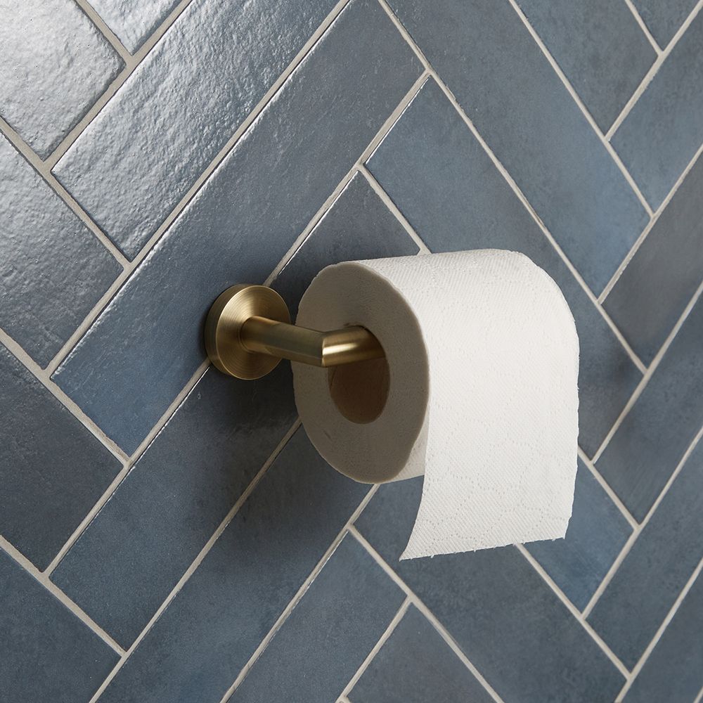 Dérouleur papier toilette moderne - Laiton ancien - Alama