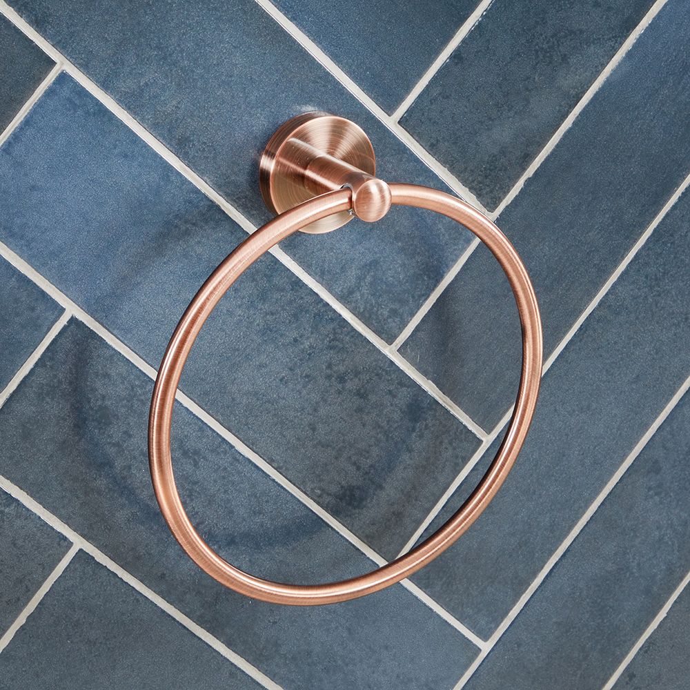 Anneau porte-serviette moderne – Cuivré - Eris