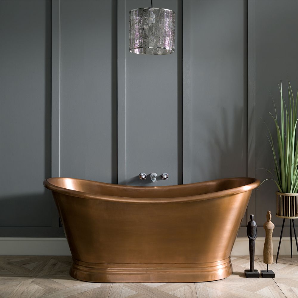 Baignoire à double dos rétro – Cuivre ancien – Choix de tailles – Sienna