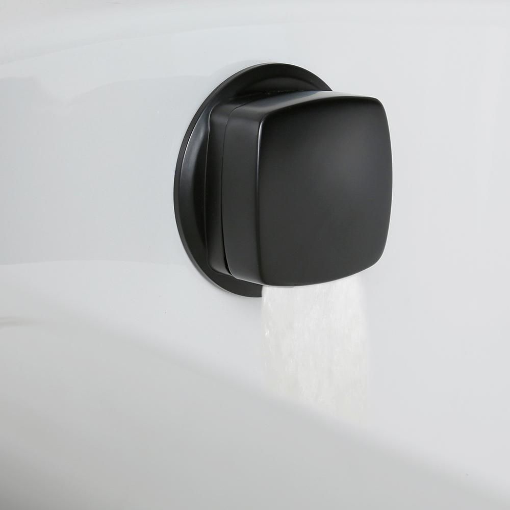Vidage-remplissage baignoire et bonde moderne – Noir - Preto