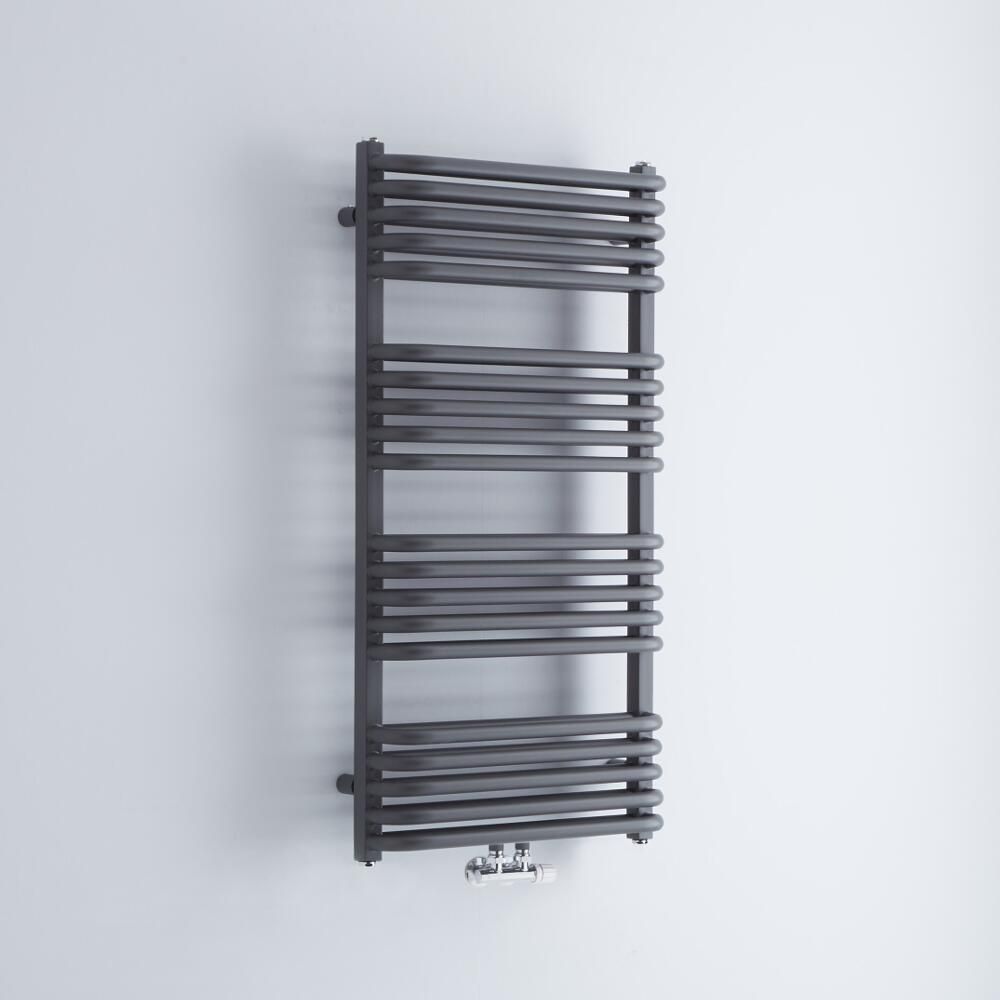 Sèche-serviettes eau chaude - Anthracite - 100 x 50 cm - Arch