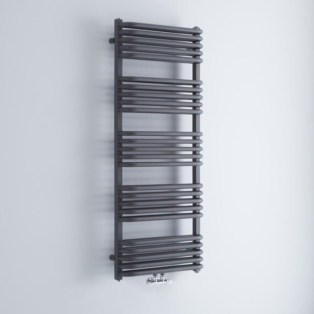 Sèche-serviettes eau chaude - Anthracite - 126,9 x 50 cm - Arch