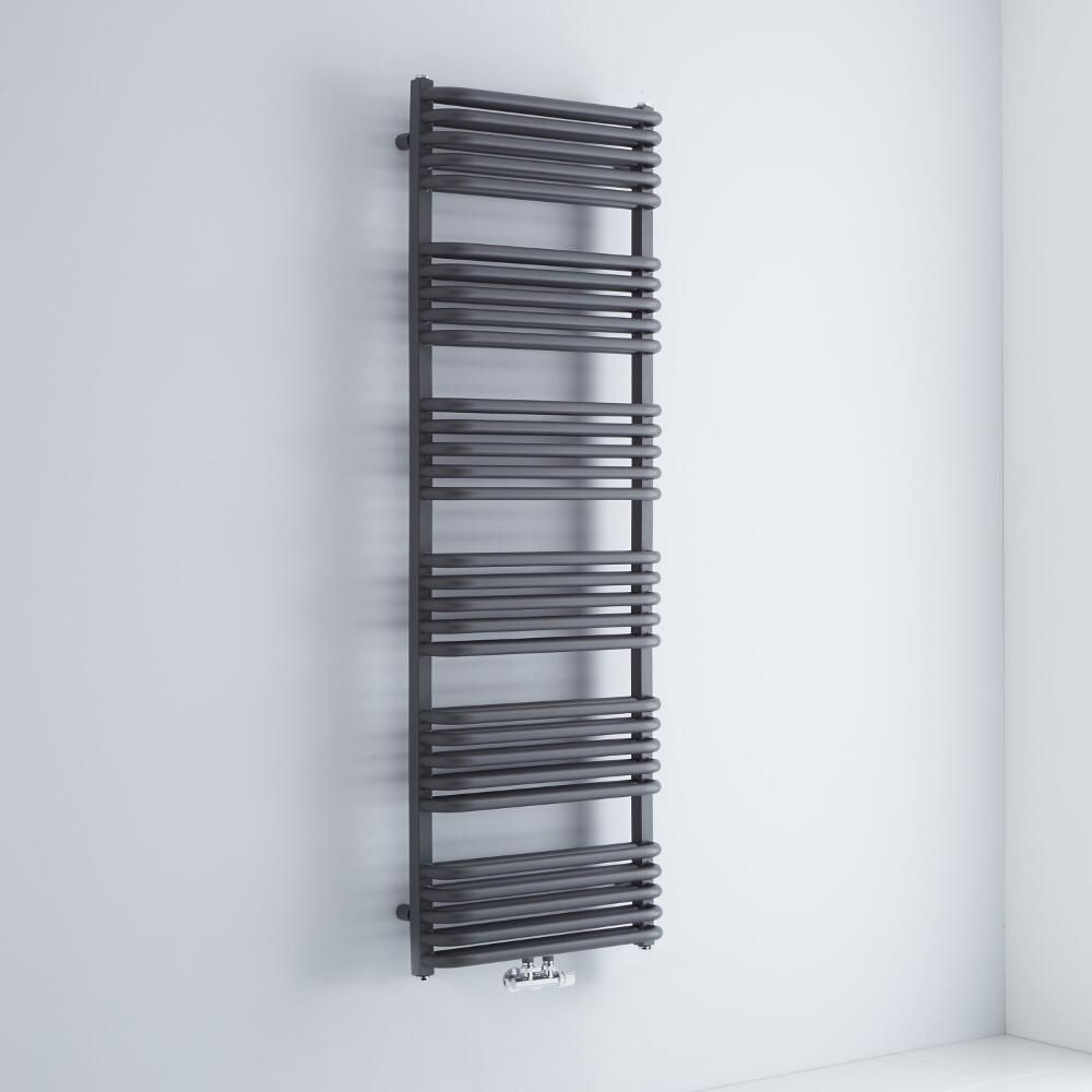 Sèche-serviettes eau chaude - Anthracite - 153,6 x 50 cm - Arch