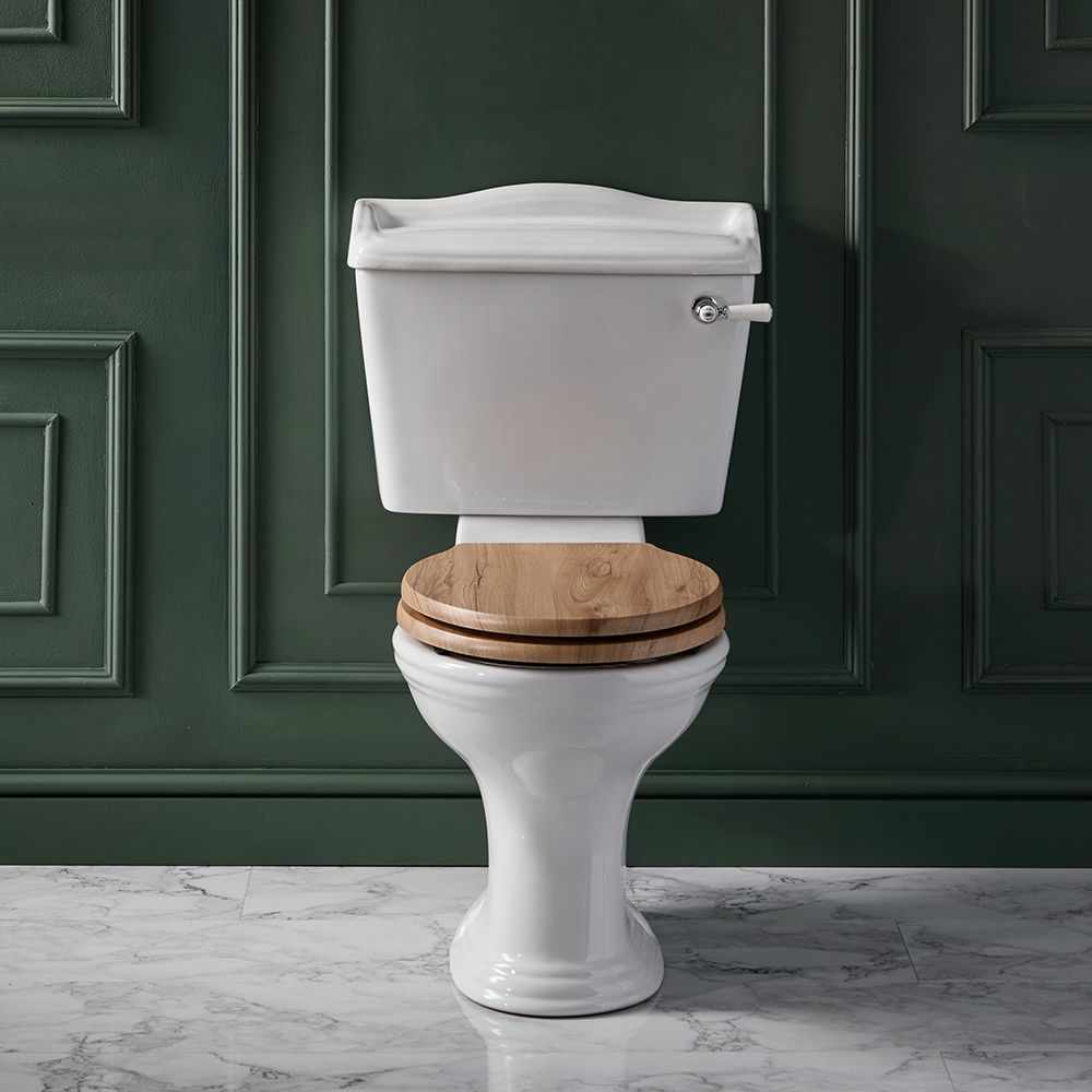 Pack WC à poser – Avec abattant chêne – Choix de la commande à levier - Ryther
