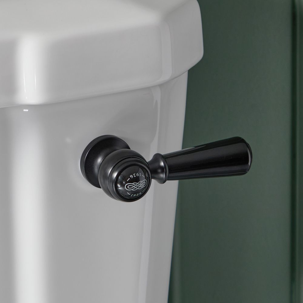 Commande de chasse d’eau à levier rétro – Noir - Elizabeth