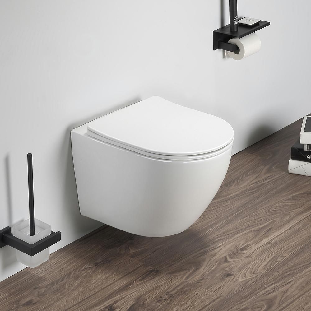 Cuvette WC suspendu - Avec abattant à fermeture douce - Attingham