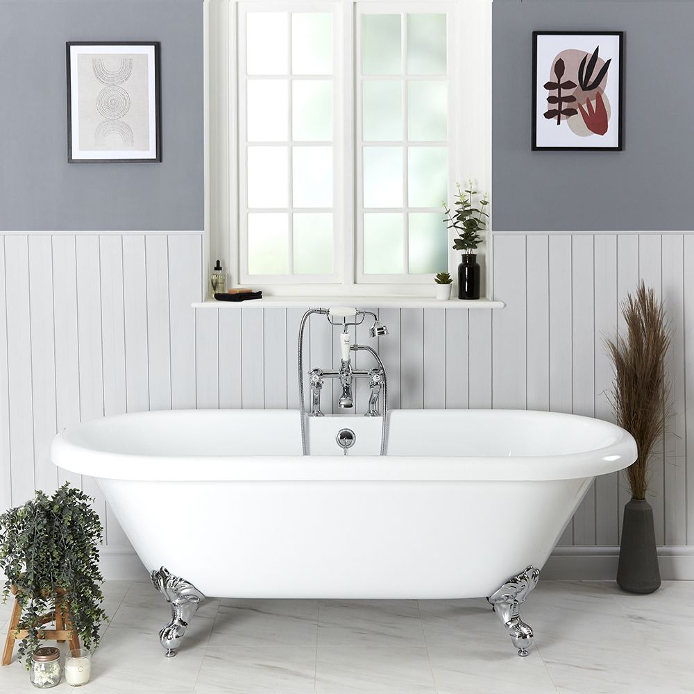 Baignoire îlot rétro – 179,5 x 78,5 cm – Choix de pieds – Legend