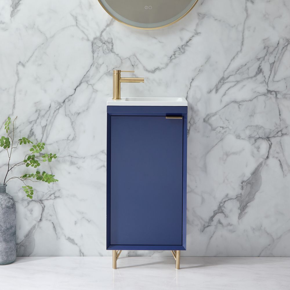 Meuble lave-mains - Avec lavabo - 40 cm – Choix de finitions et de poignées - Edge