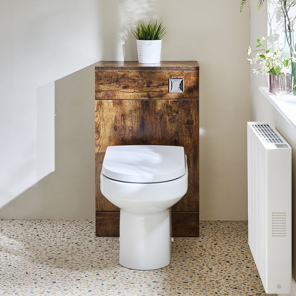 Meuble WC avec cuvette Covelly - 50 cm - Choix de finitions - Cluo