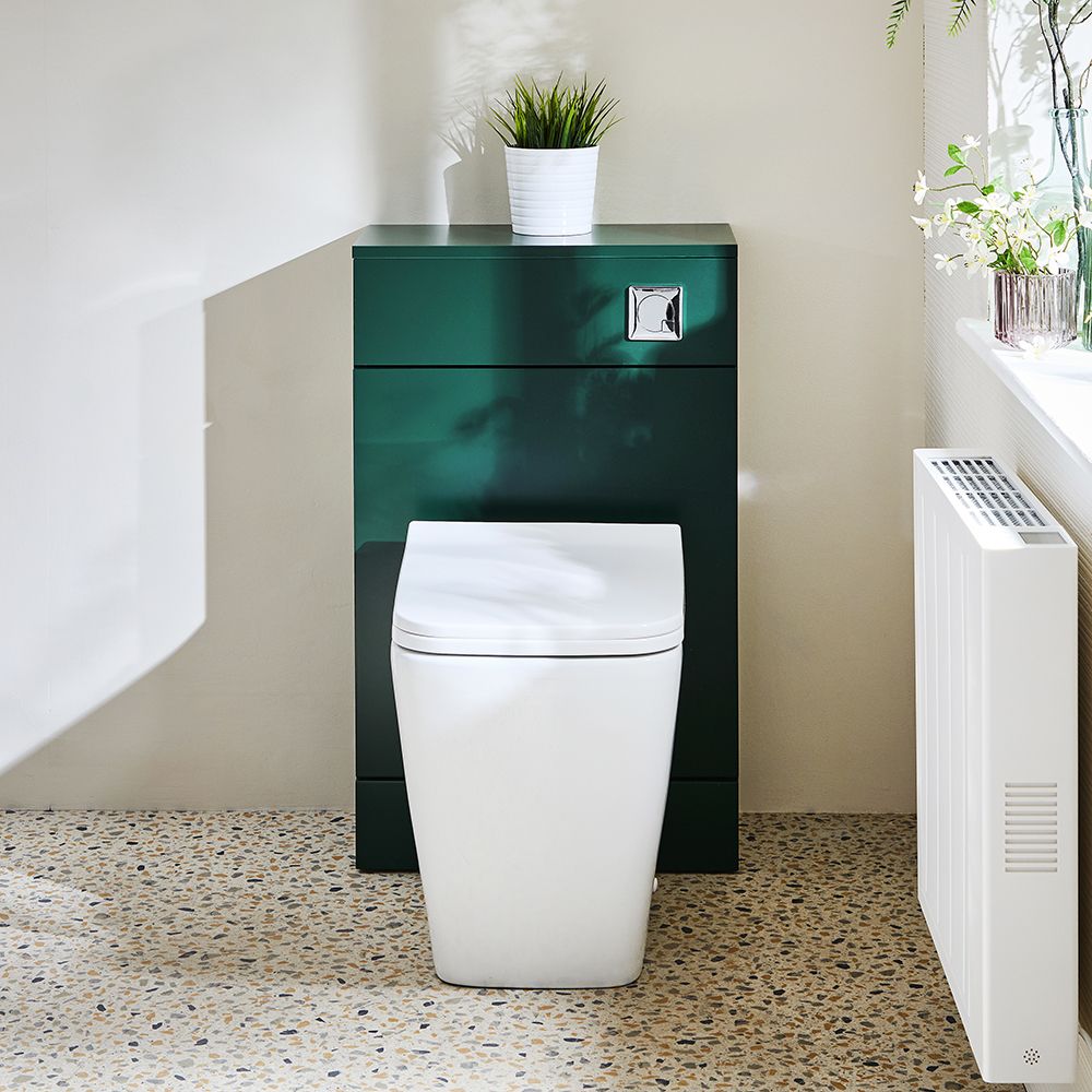 Meuble WC avec cuvette Milton - 50 cm - Choix de finitions - Cluo