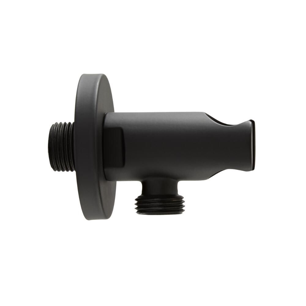 Support douchette mural rond noir -  Nox