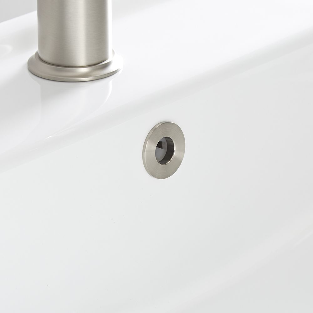 Bague pour trop-plein de lavabo – Nickel brossé