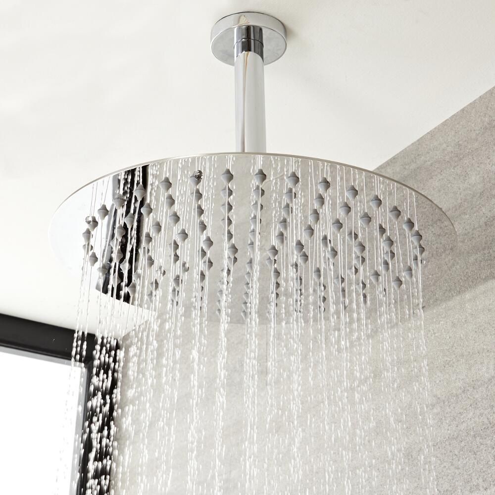 Bras pour Pomme de douche 20 cm à fixer au plafond