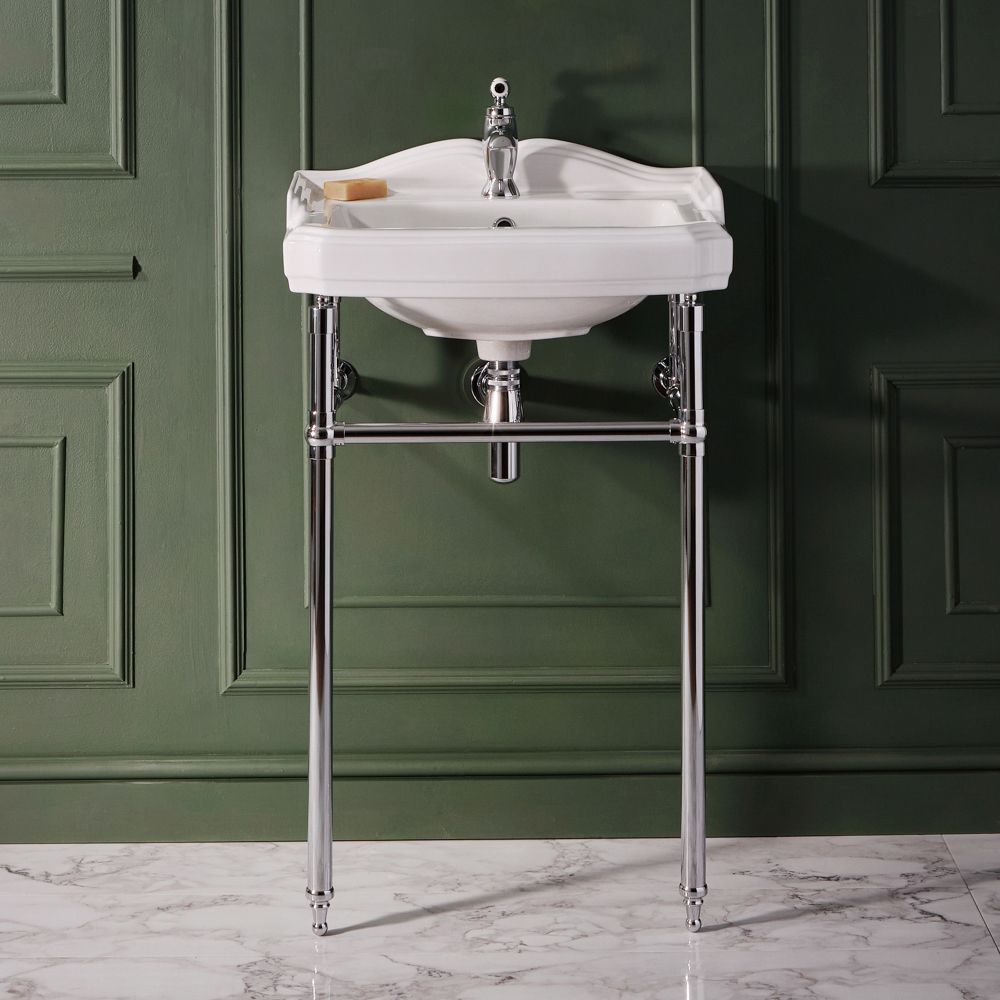 Lavabo sur pieds rétro – 59 cm – Choix de finitions – Windsor