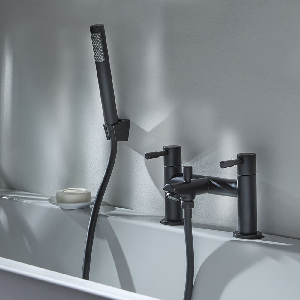 Robinet bain-douche moderne - Noir - Nox