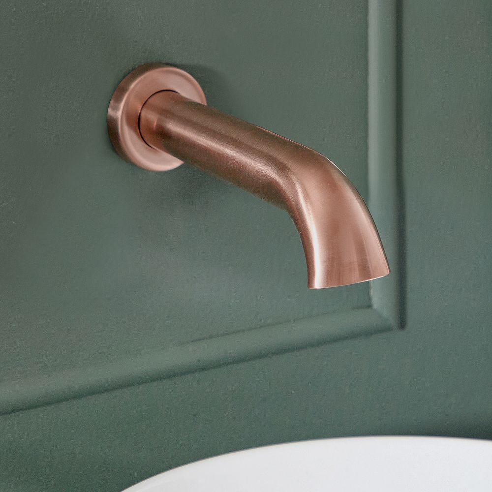 Bec verseur lavabo mural rétro – Cuivre satiné – Elizabeth