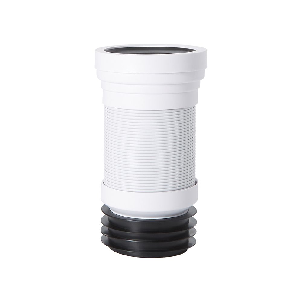 Raccord cuvette WC flexible droit - Cranplas