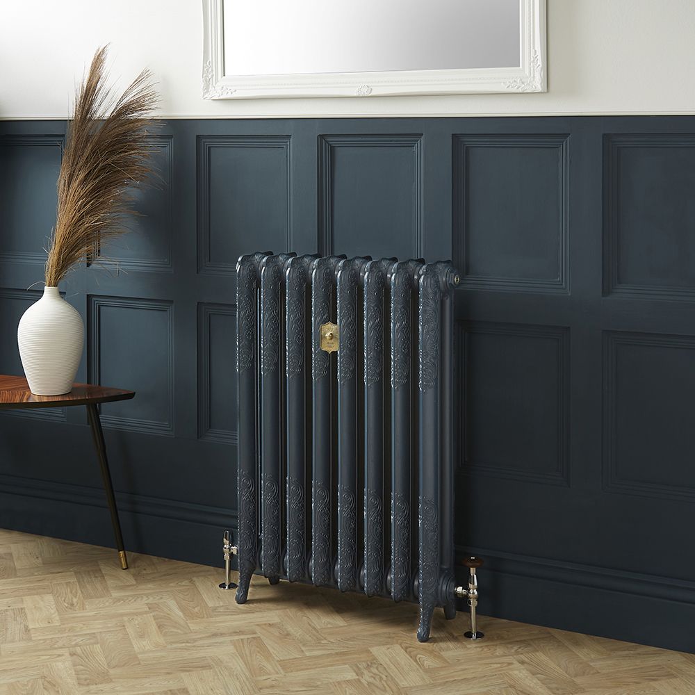 Radiateur fonte fleuri - 95 cm - Hague Blue 30 de Farrow & Ball - Choix de Tailles - Charlotte