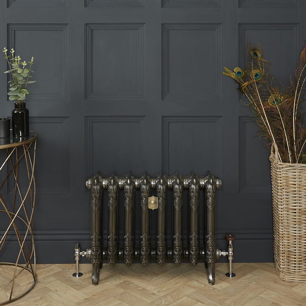 Radiateur fonte fleuri - 51 cm - Fonte polie - Choix de Tailles - Charlotte