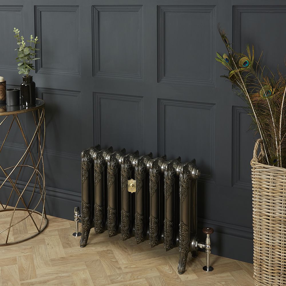 Radiateur fonte fleuri - 95 cm - Fonte polie - Choix de Tailles - Charlotte